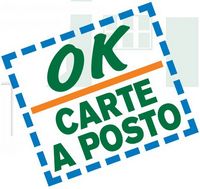 scritta ok carte a posto