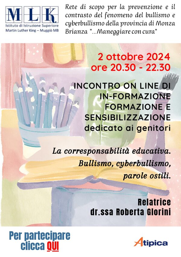 Scarica la locandina con il link per partecipare | 18 settembre