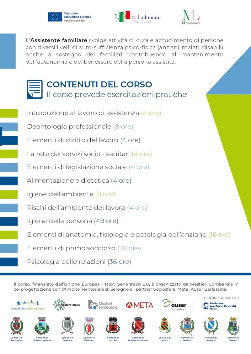 Locandina dell'iniziativa